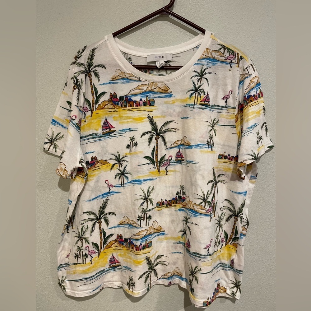 Forever 21 Plus Size Novelty print tee shirt. Size 3X
